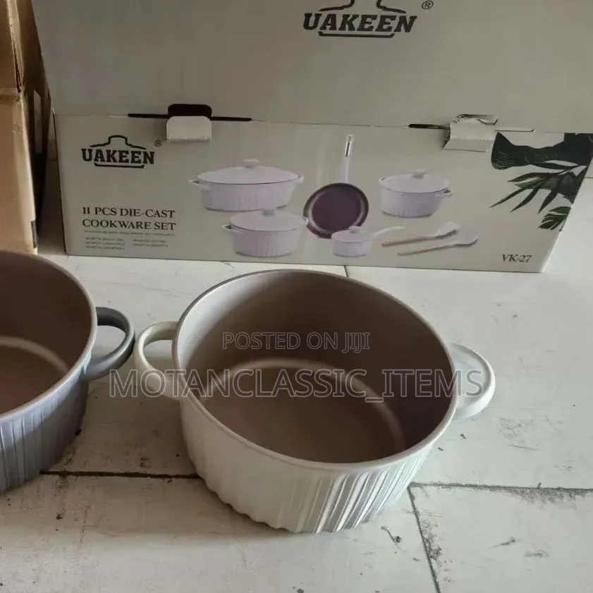 Uakeen Ceramic Cookware Set (High-Quality) 5pcs