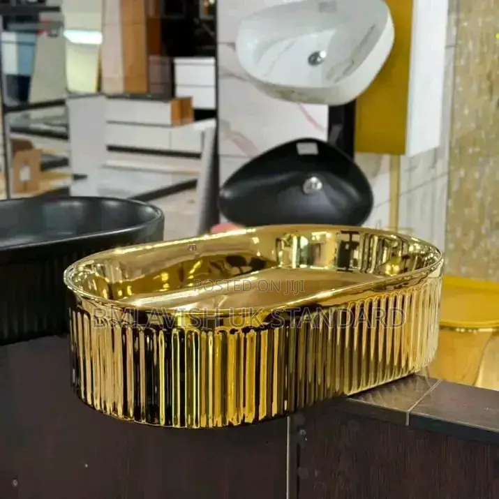 Gold Luxury Countertop Wash Hand Basin