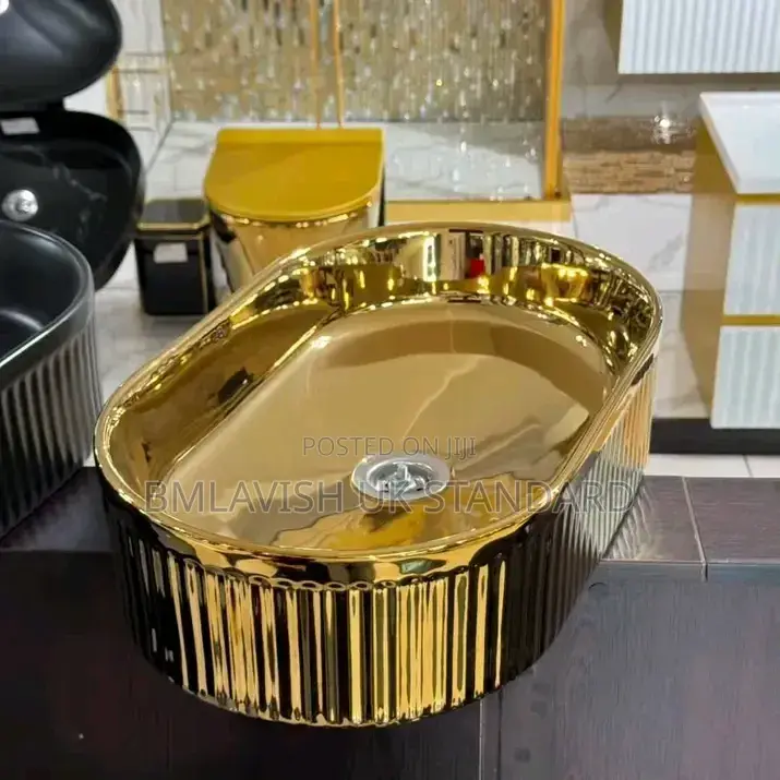 Gold Luxury Countertop Wash Hand Basin