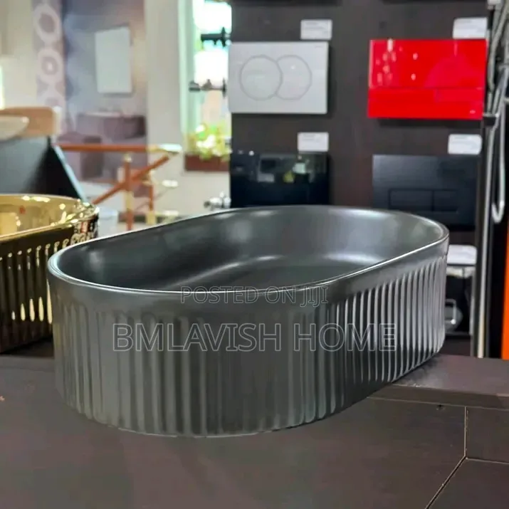 Luxury Black Countertop Wash Hand Basin