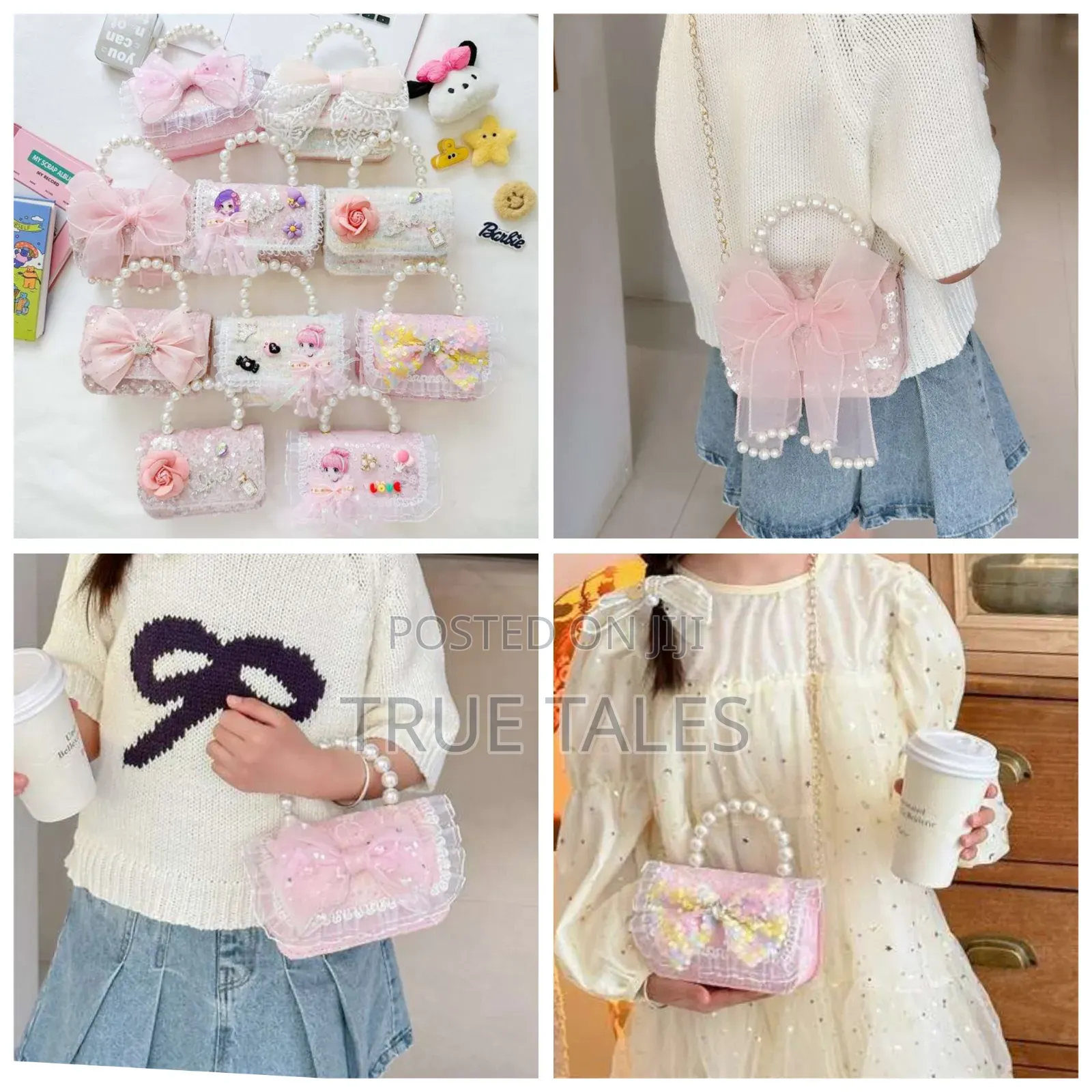 Quality Girls Sequins, Pearl and Diamante Stones Embellished Handbags