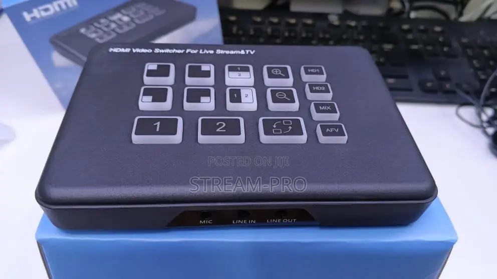 2-Input FHD Hdmi Video Switcher for Live Streaming 2 in 1 Out