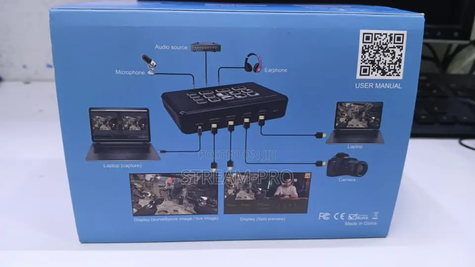 2-Input FHD Hdmi Video Switcher for Live Streaming 2 in 1 Out
