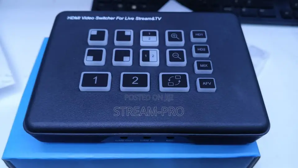 2-Input FHD Hdmi Live Video Switcher for Live Streaming 2 in 2 Out