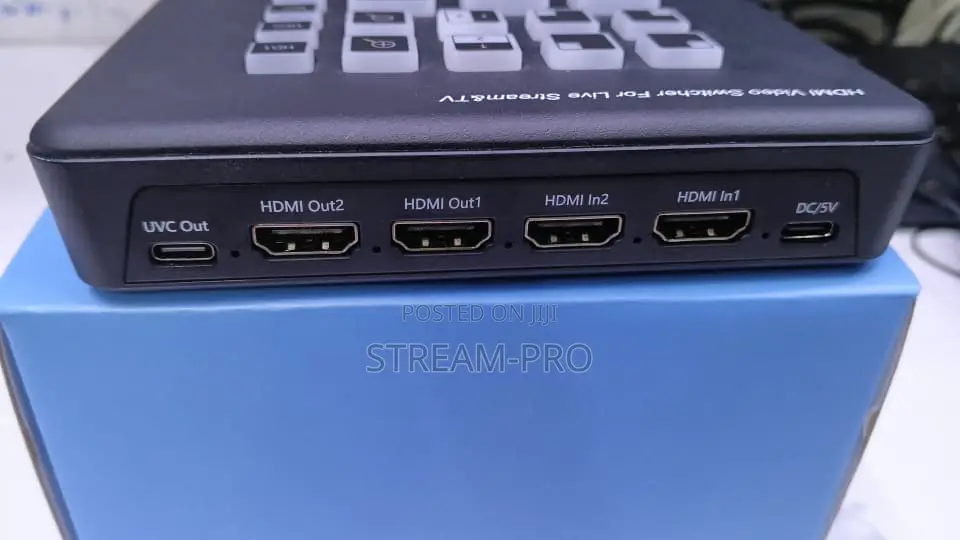 2-Input FHD Hdmi Live Video Switcher for Live Streaming 2 in 2 Out