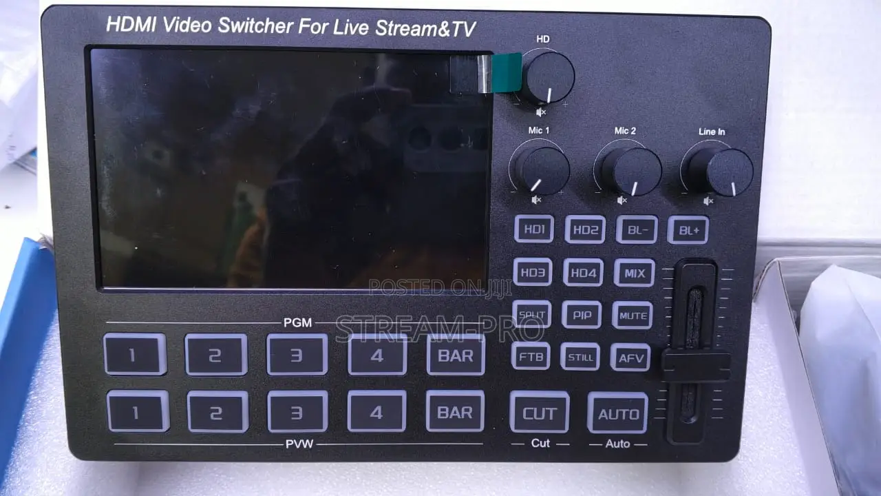 Sofly 4-Way Hdmi Video Switcher With Built-in 5-Inch Display Screen