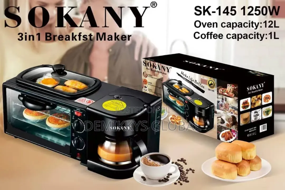 Sokany 3 In 1 Breakfast Maker