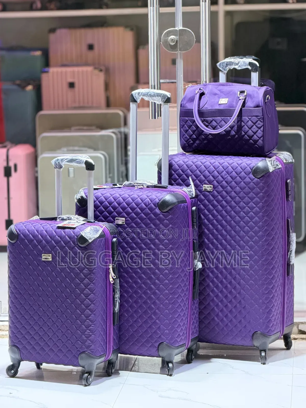 Lightweight 4pieces Durable Fabric Luggage