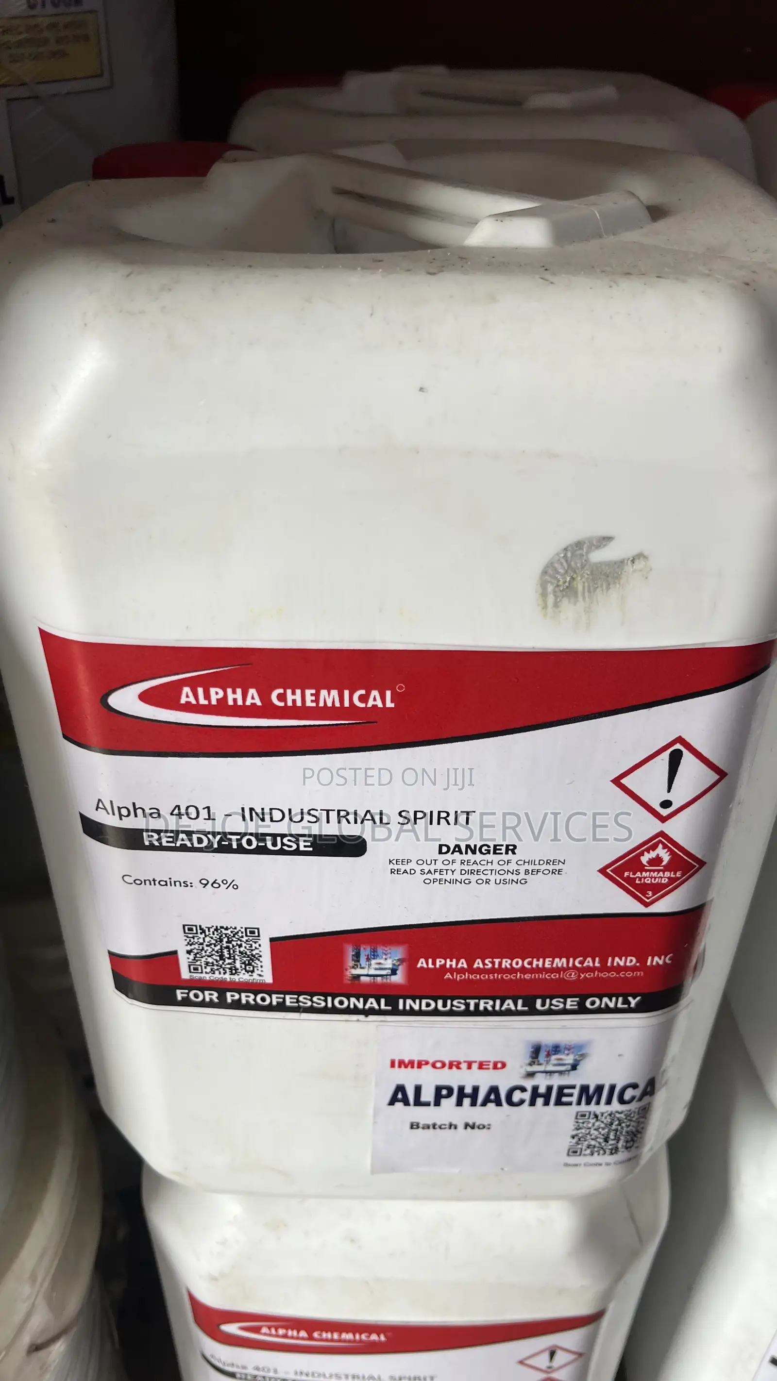 Alpha 401 Industrial Spirit 25l — 96% Ready-to-Use Solvent