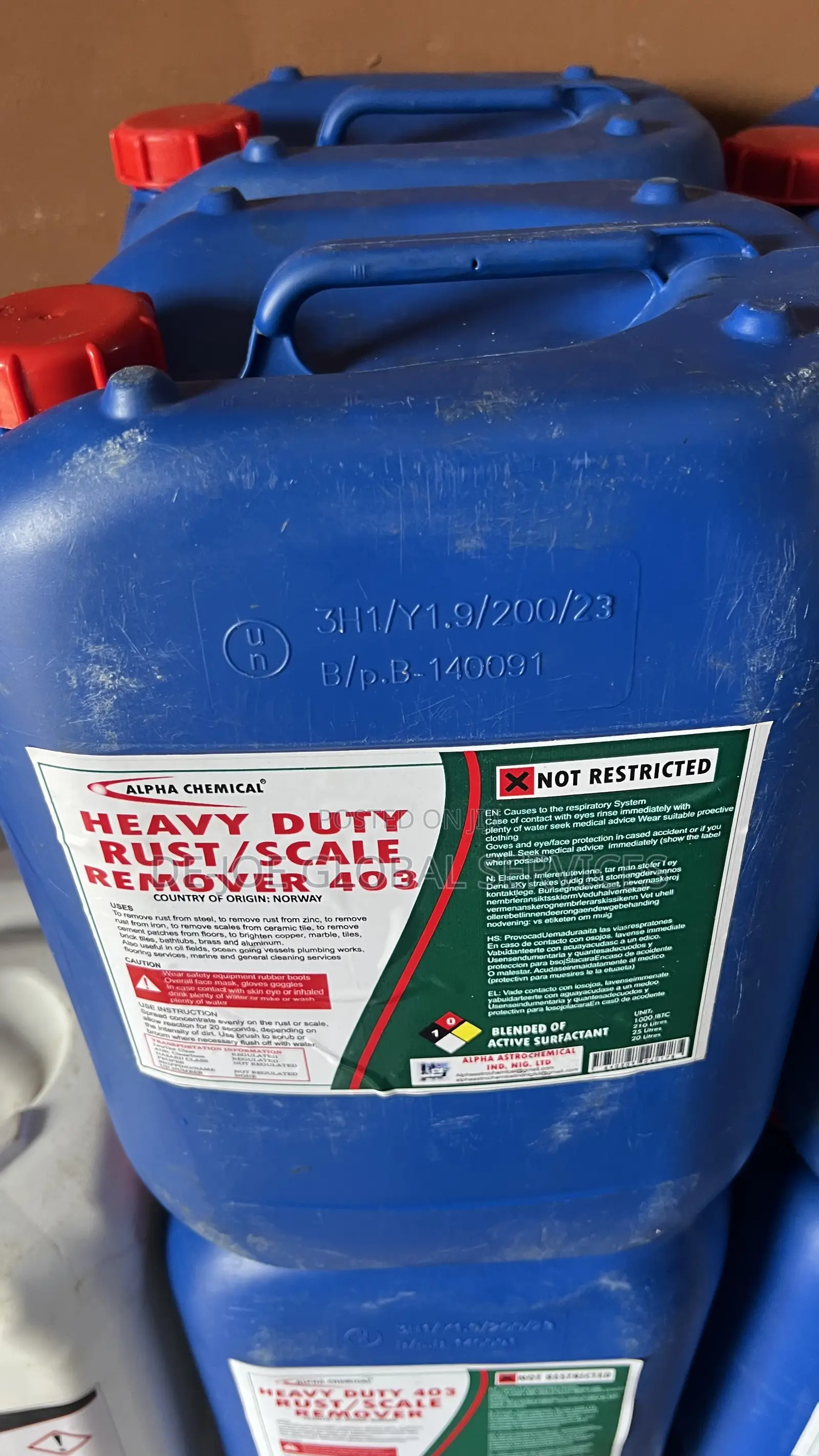 Heavy Duty Rust/Scale Remover 403 — 25l