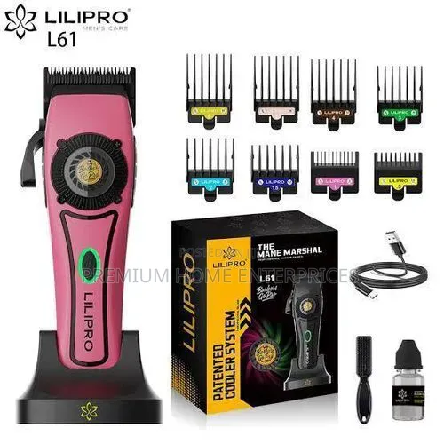 Lili Pro L61 Professional Hair Clipper Patent Cooler System