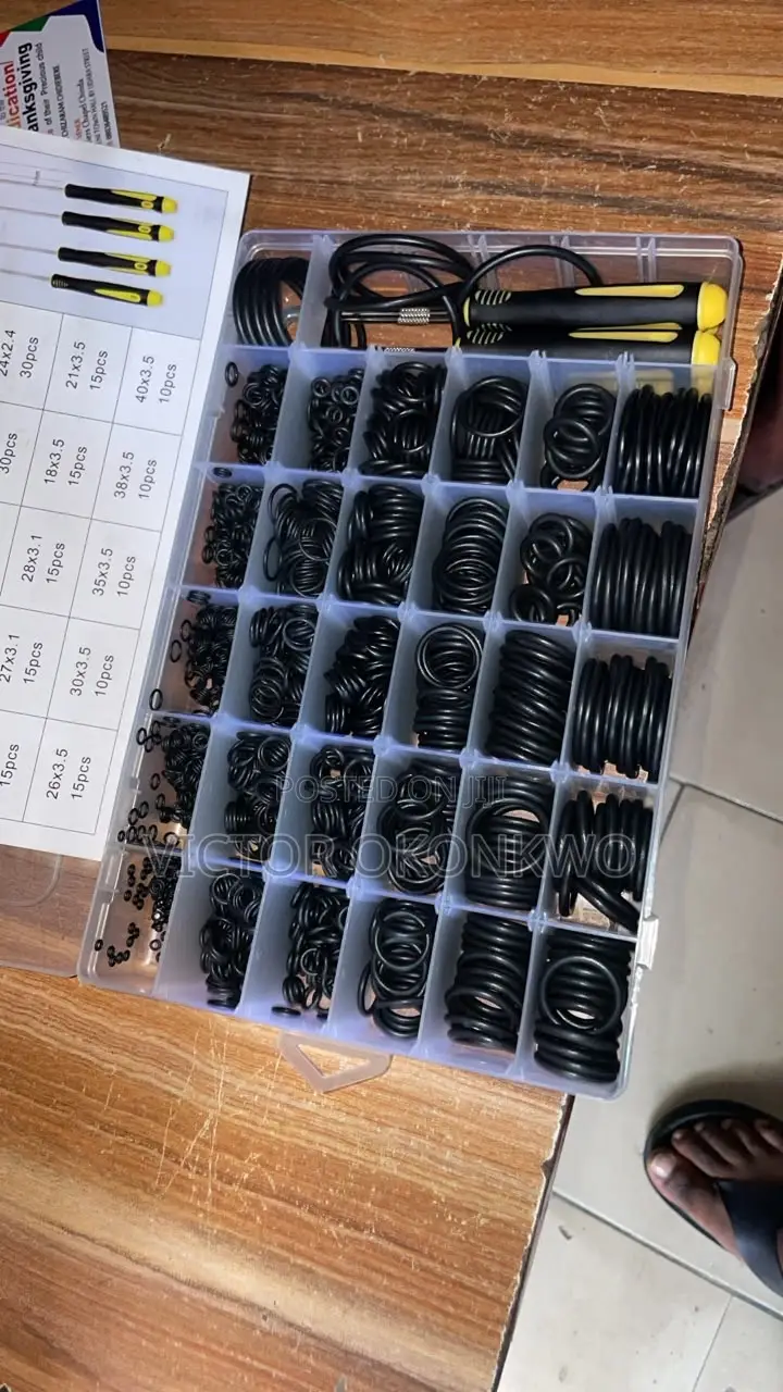 Rubber O-ring Assortment Set For Hydraulic And Industrial Sealing