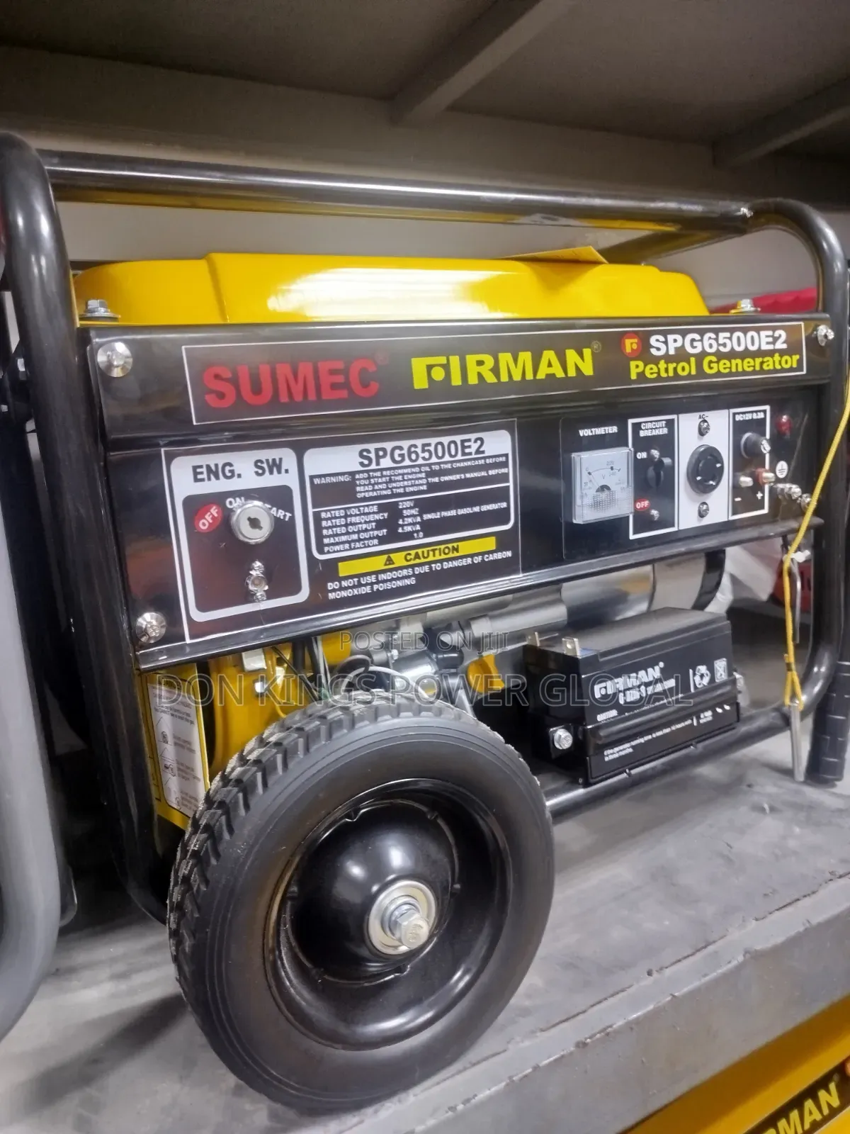 Sumec Firman Spg6500 4.5kva Fuel-Efficient Petrol Generator