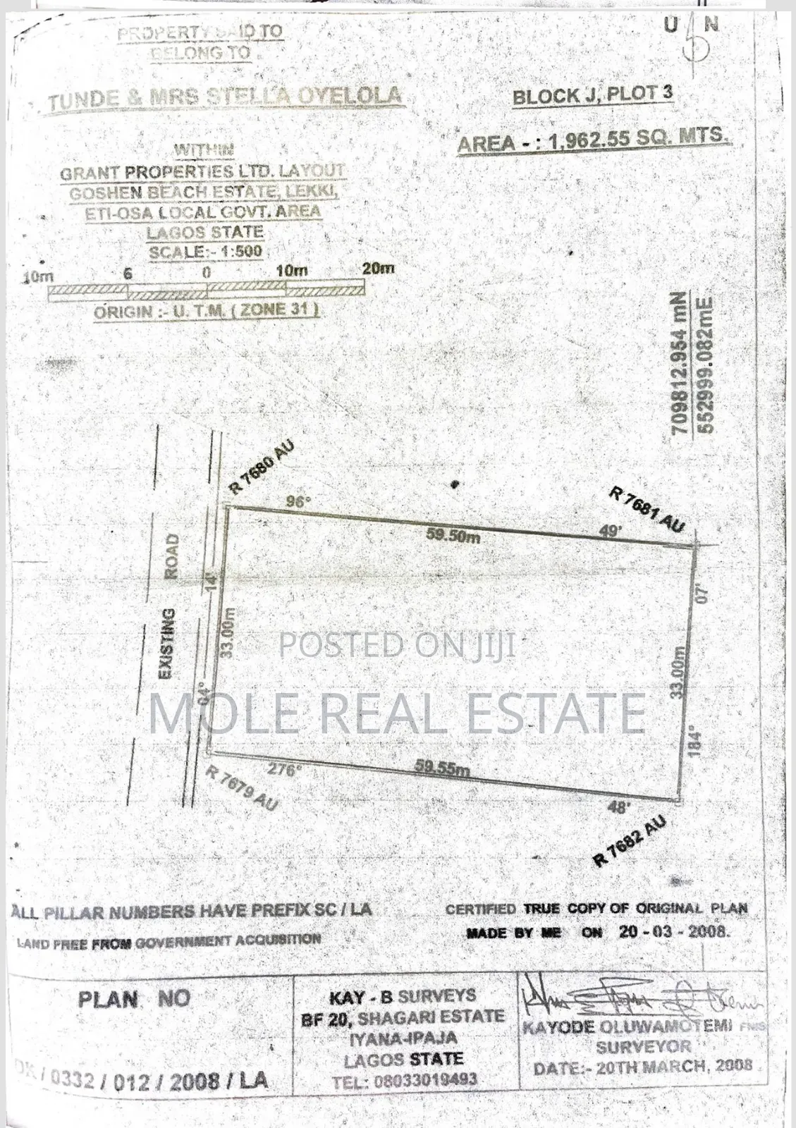 1961sqm Joint Venture (Jv ) Goshen Beach Estate Leki