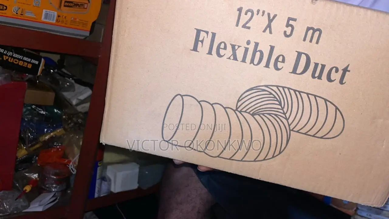 12 Inch × 5 M Flexible Ventilation Duct Hose for Blower Fan