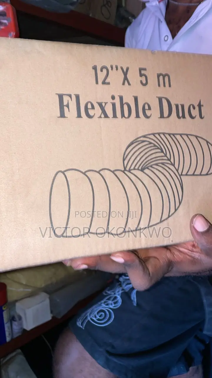 12 Inch × 5 M Flexible Ventilation Duct Hose for Blower Fan