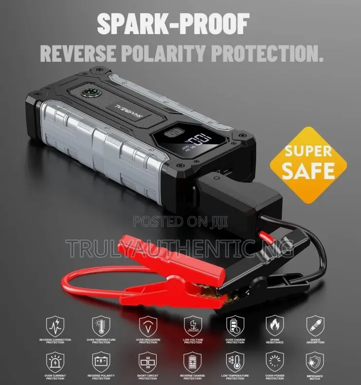 Premium Car Battery Jump Starter - All Petrol Cars -10l Diesel - 6000a