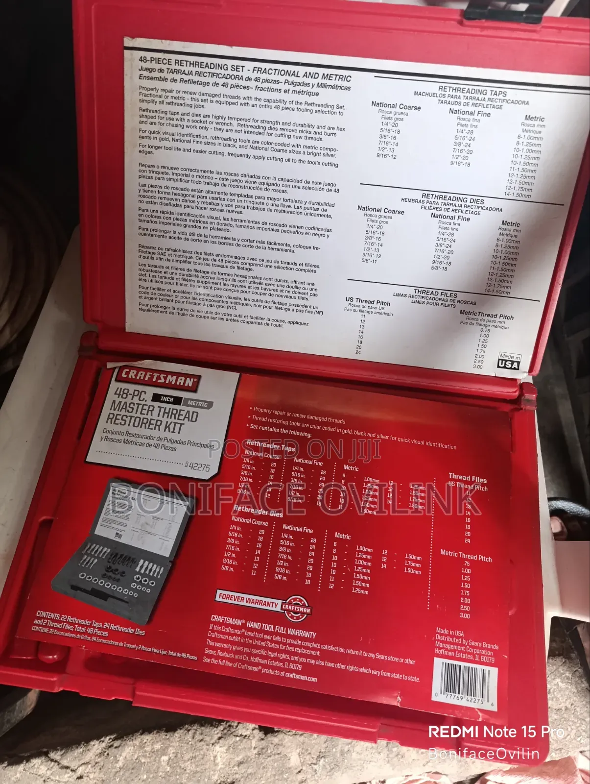 Master Thread Restorer Kit Craftsman