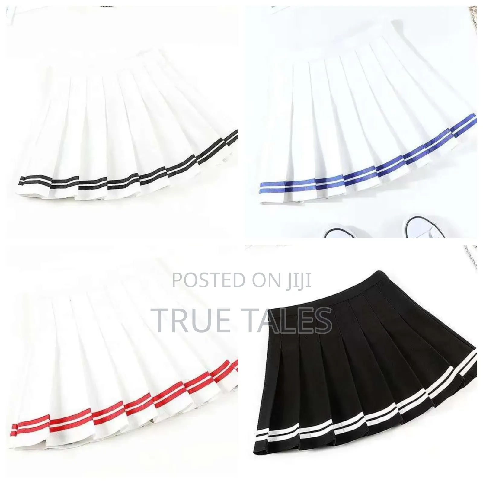 Big Girls Skater Skirts With Stripes Ages 5 to 20 Years