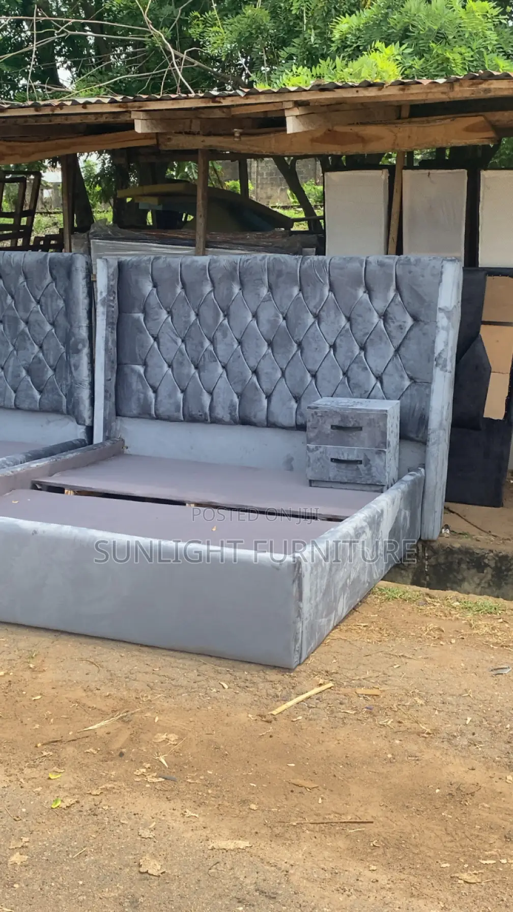 6 by 6 Bed Frame Made by Sunlight Furniture