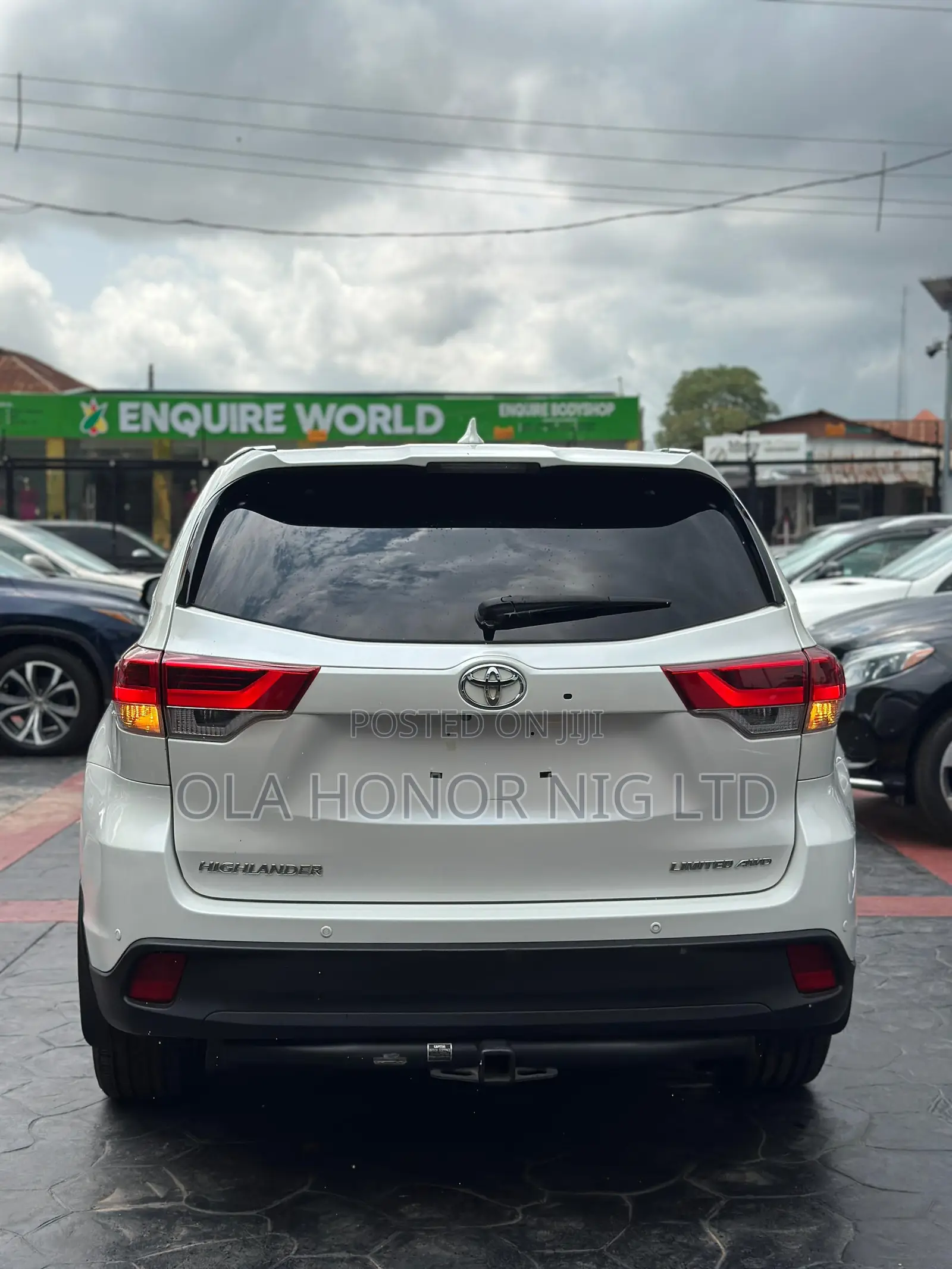 Toyota Highlander Limited V6 4x4 (3.5L 6cyl 6A) 2016 White