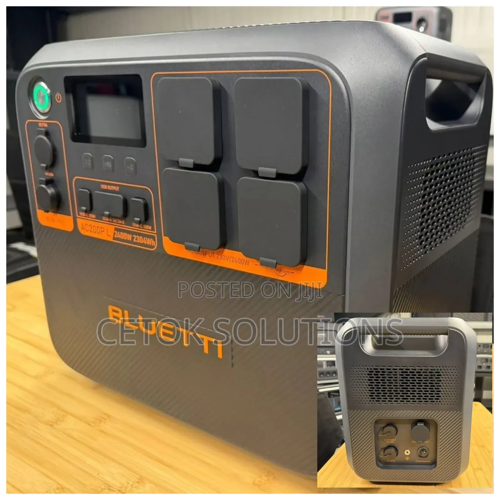 Bluetti Ac200pl 2,400w (2.4kva) 2,400wh Solar Generator Power Station