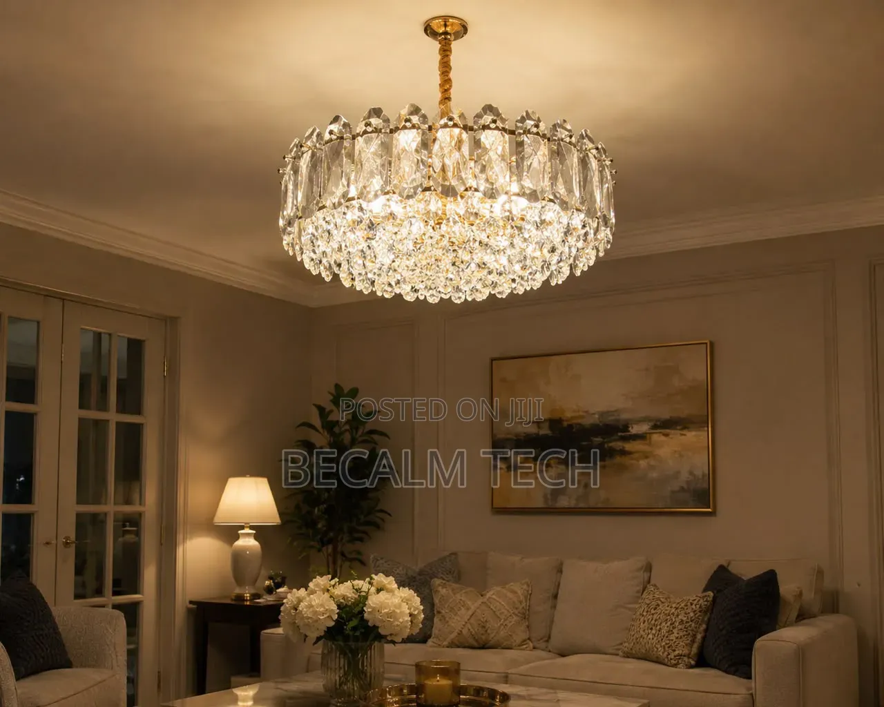 Drop Crystal Chandelier Light