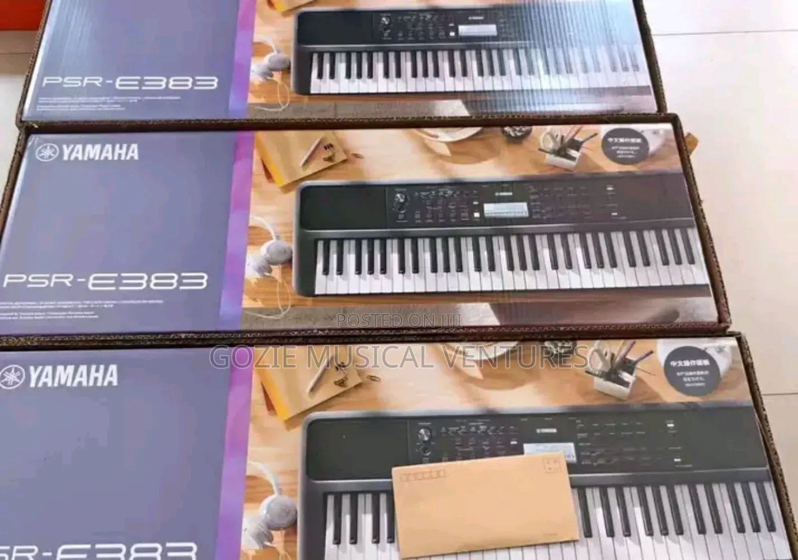 Yamaha Piano PSR-E 383 Complete 61 Keys Synthesizer Workstation Piano