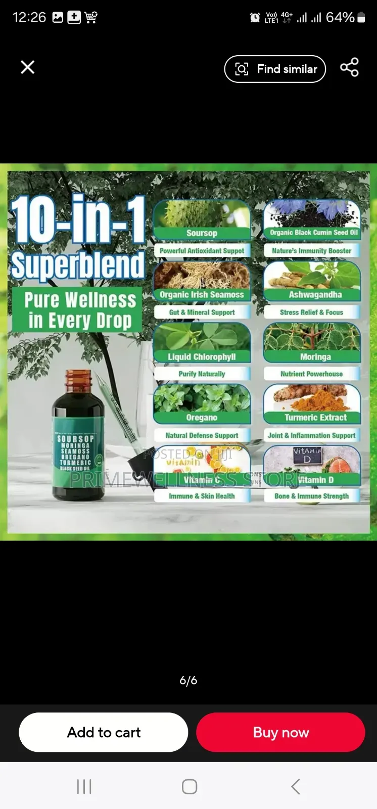 10 in 1 Soursop Superblend Liquid Drops