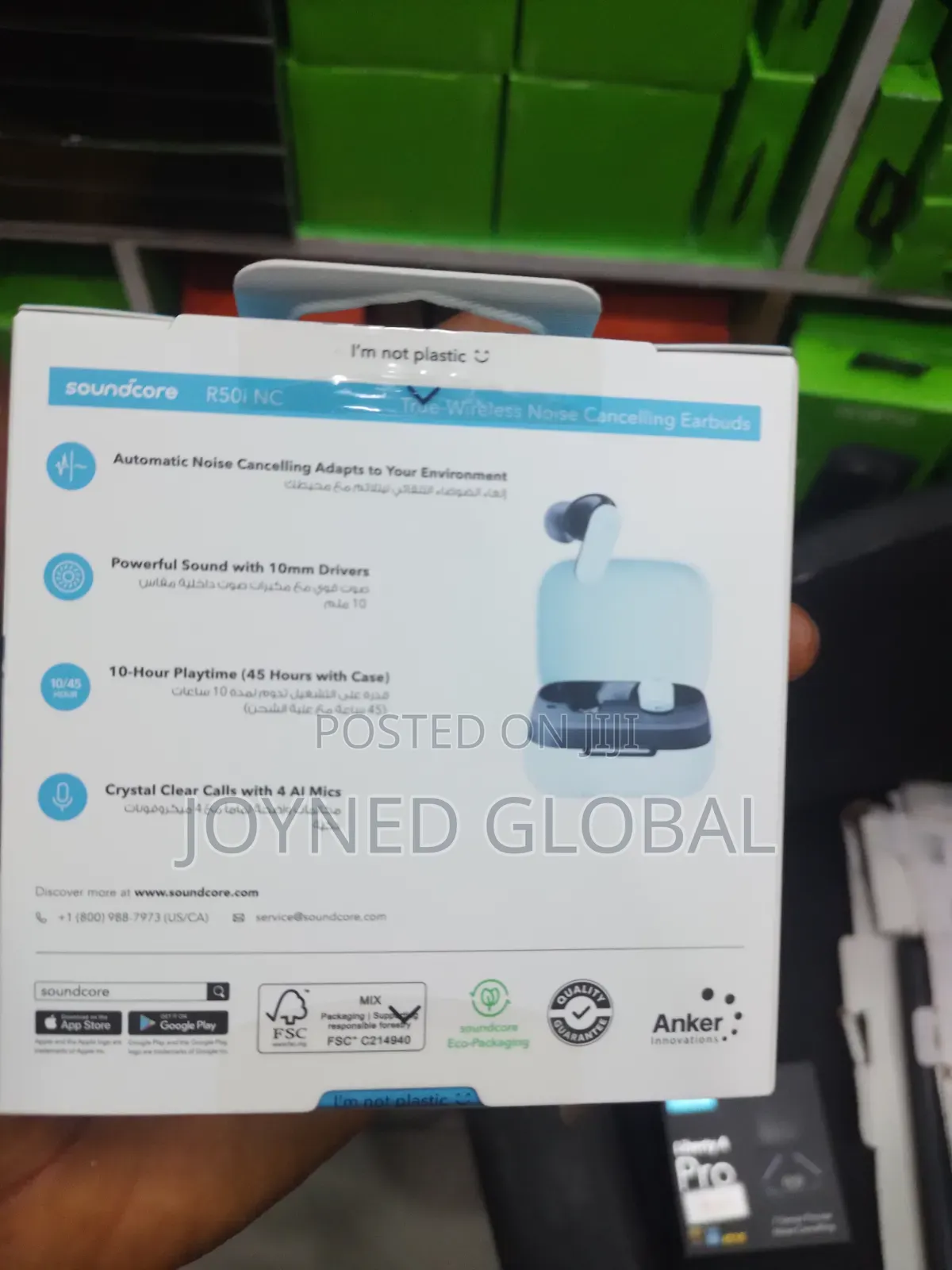 Soundcore R50inc Noise Cancellation Earbud With 45hrs Playtime