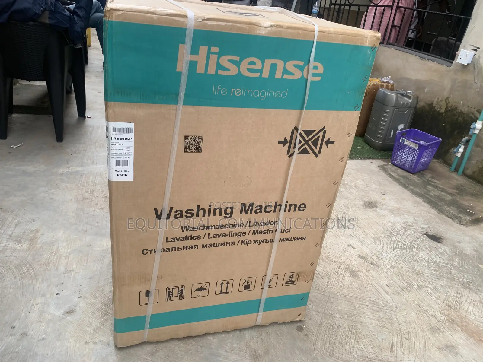 Hisense Wt3k1123ub High Capacity Fully Automatic 11kg Washer