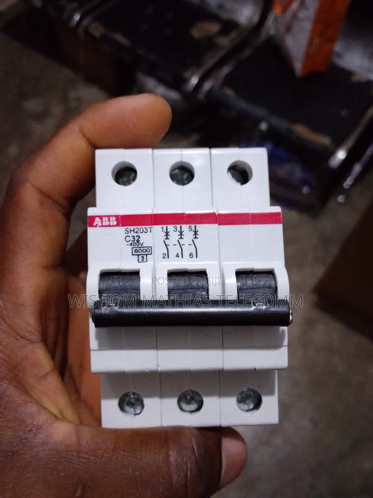 ABB 32a 3 Pole Circuit Breaker (Mcb) Sh203t C32 400v 6ka – Original