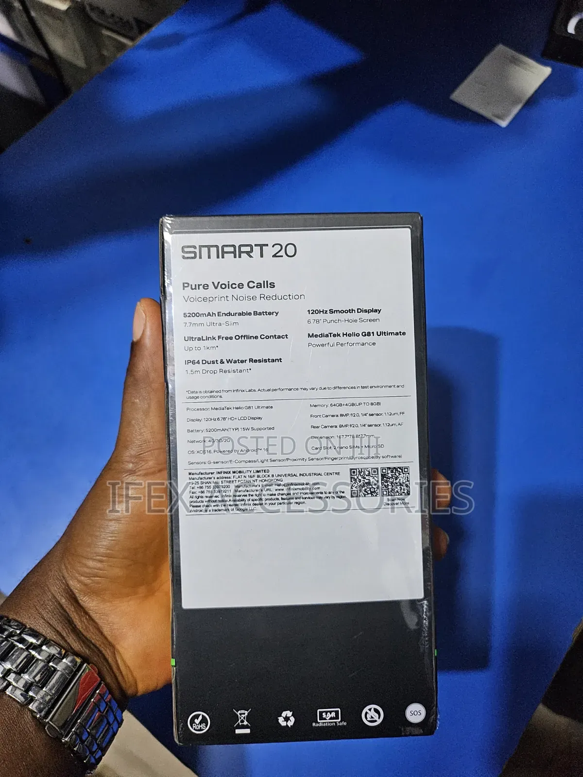 New Infinix Smart 16 GB Black