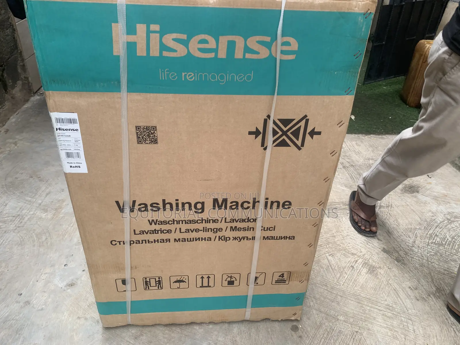 Hisense Wt3k1123ub Fully Automatic Laundry Machine - 11kg