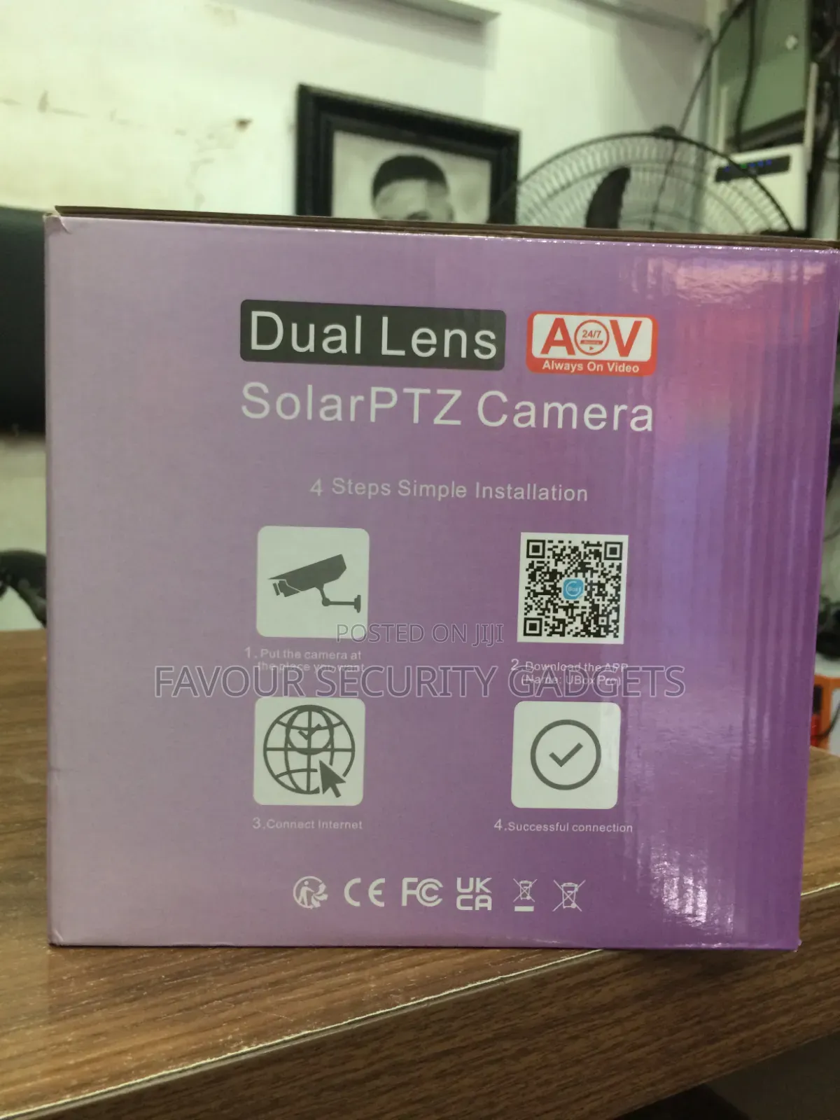 High Quality Dual-Lens Solar Camera 8mp