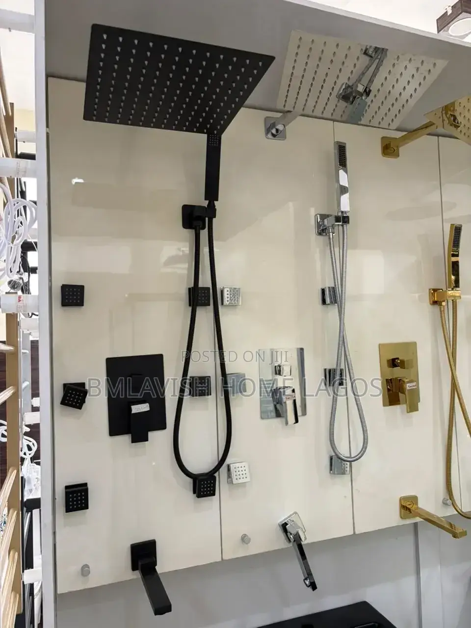 The Original 5-Way Anti Rust Black Conduit Shower System