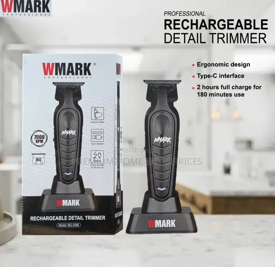 Wmark Professional Rechargeable Detail
Trimmer Ng -339b-1200mah