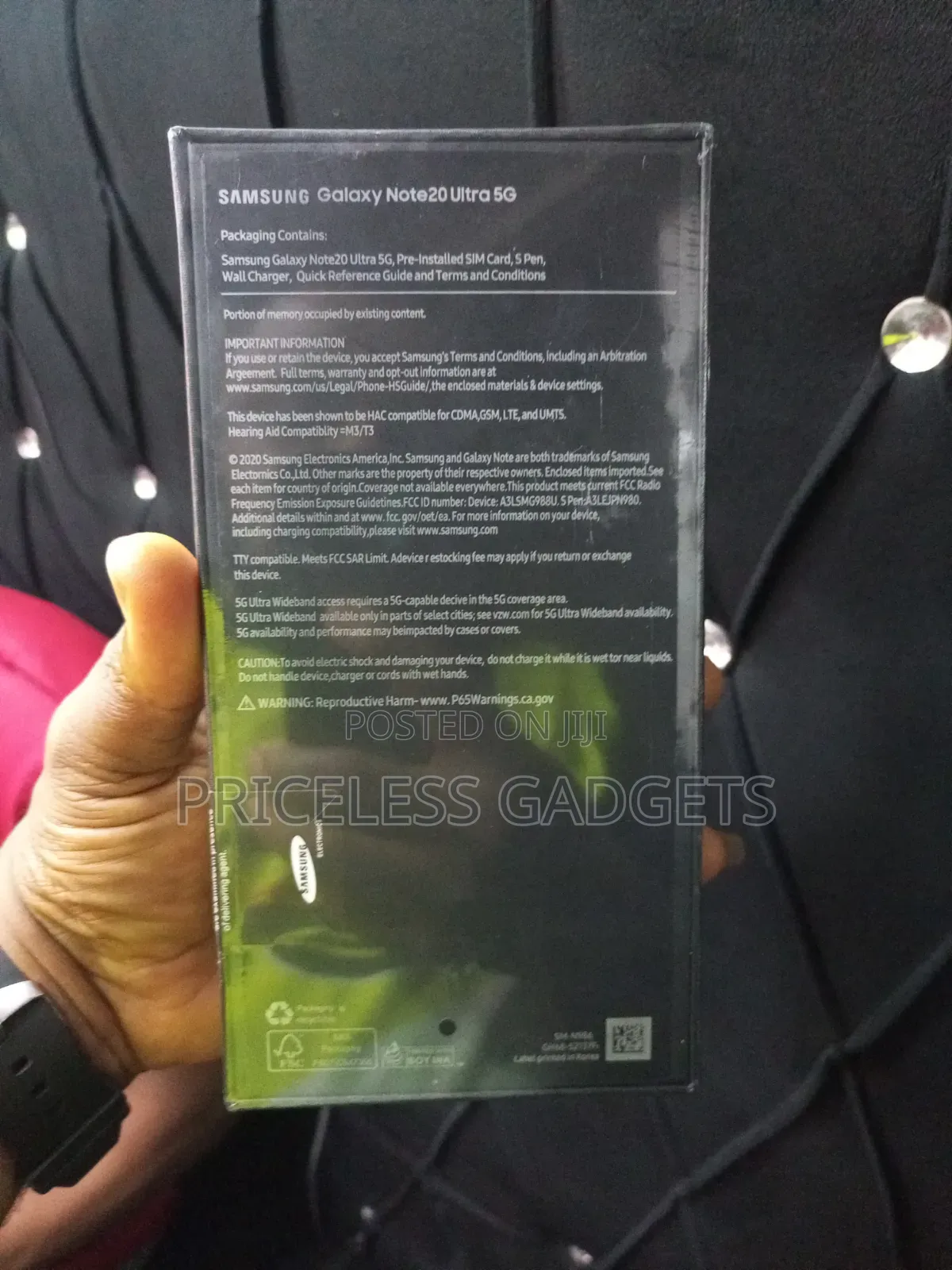 New Samsung Galaxy Note 20 Ultra 5G 256 GB Black