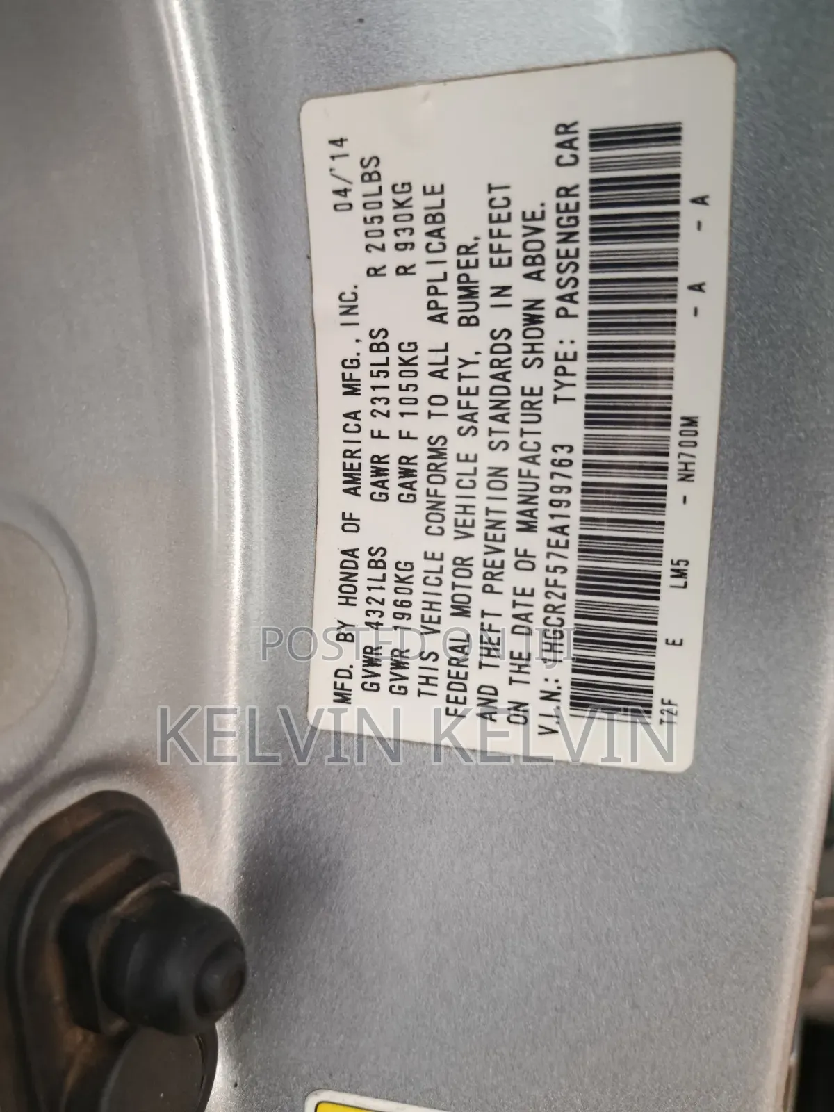 Honda Accord 2014 Silver