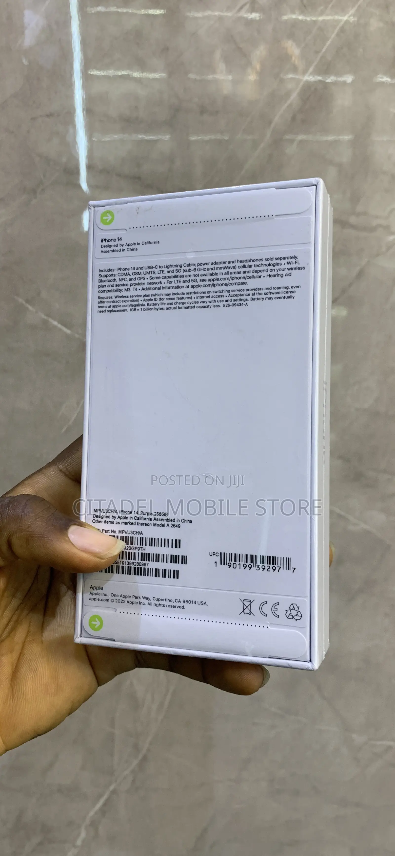 New Apple iPhone 14 256 GB Purple