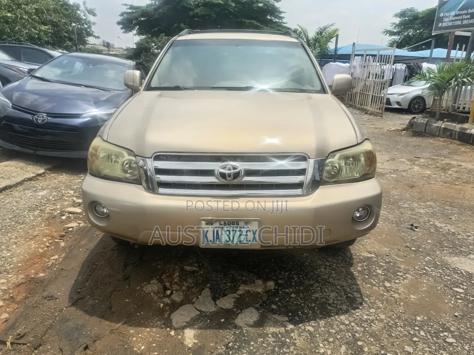 Toyota Highlander V6 2007 Gold