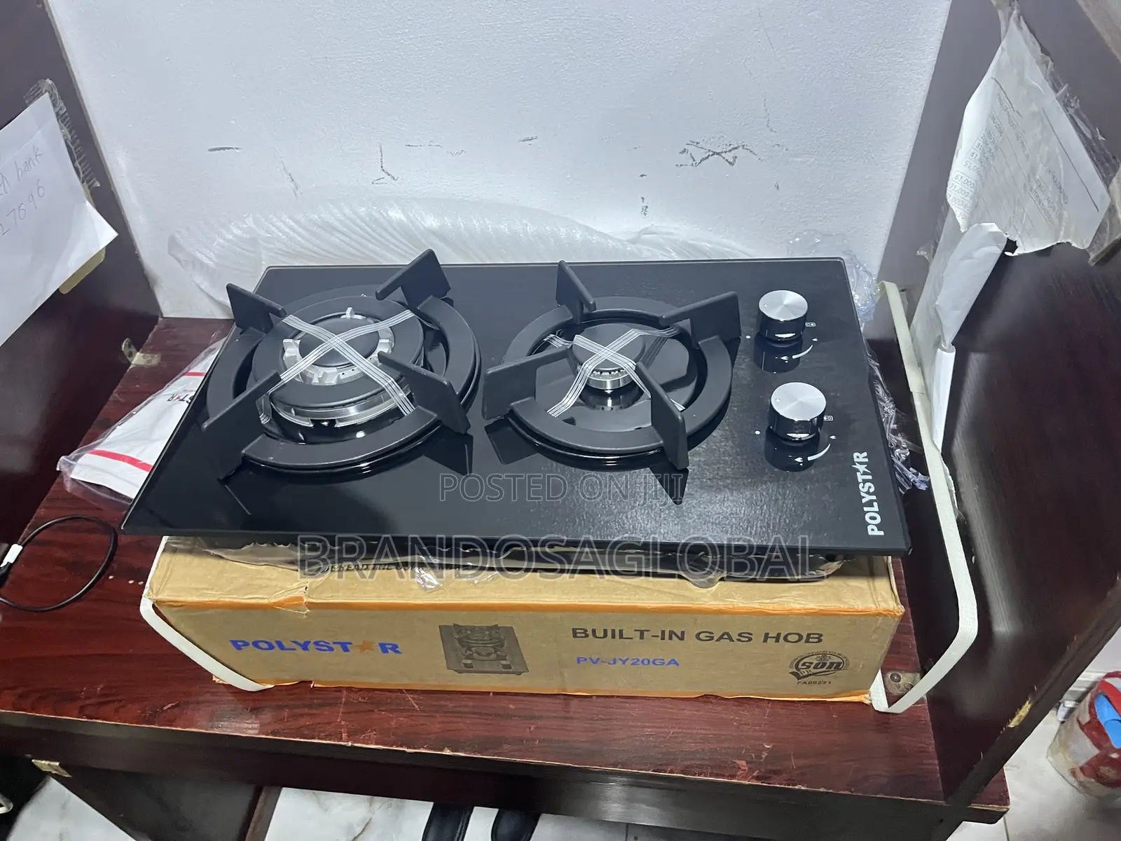 Polystar 2 Burner Gas Hob Pv-Jy20ga – Modern Kitchen Cooking Appliance