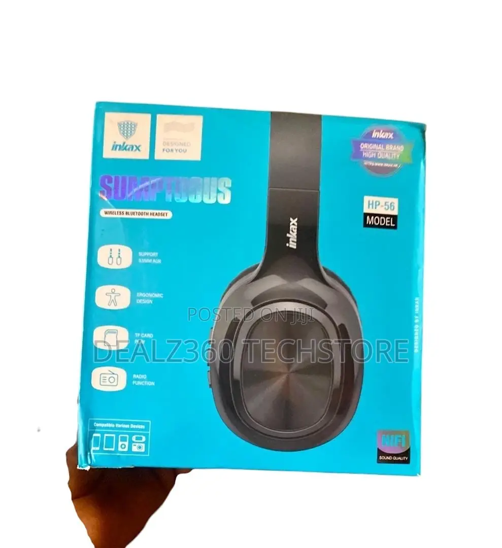 Inkax Hp-56 Wireless Bluetooth Headset | Hi-fi Stereo