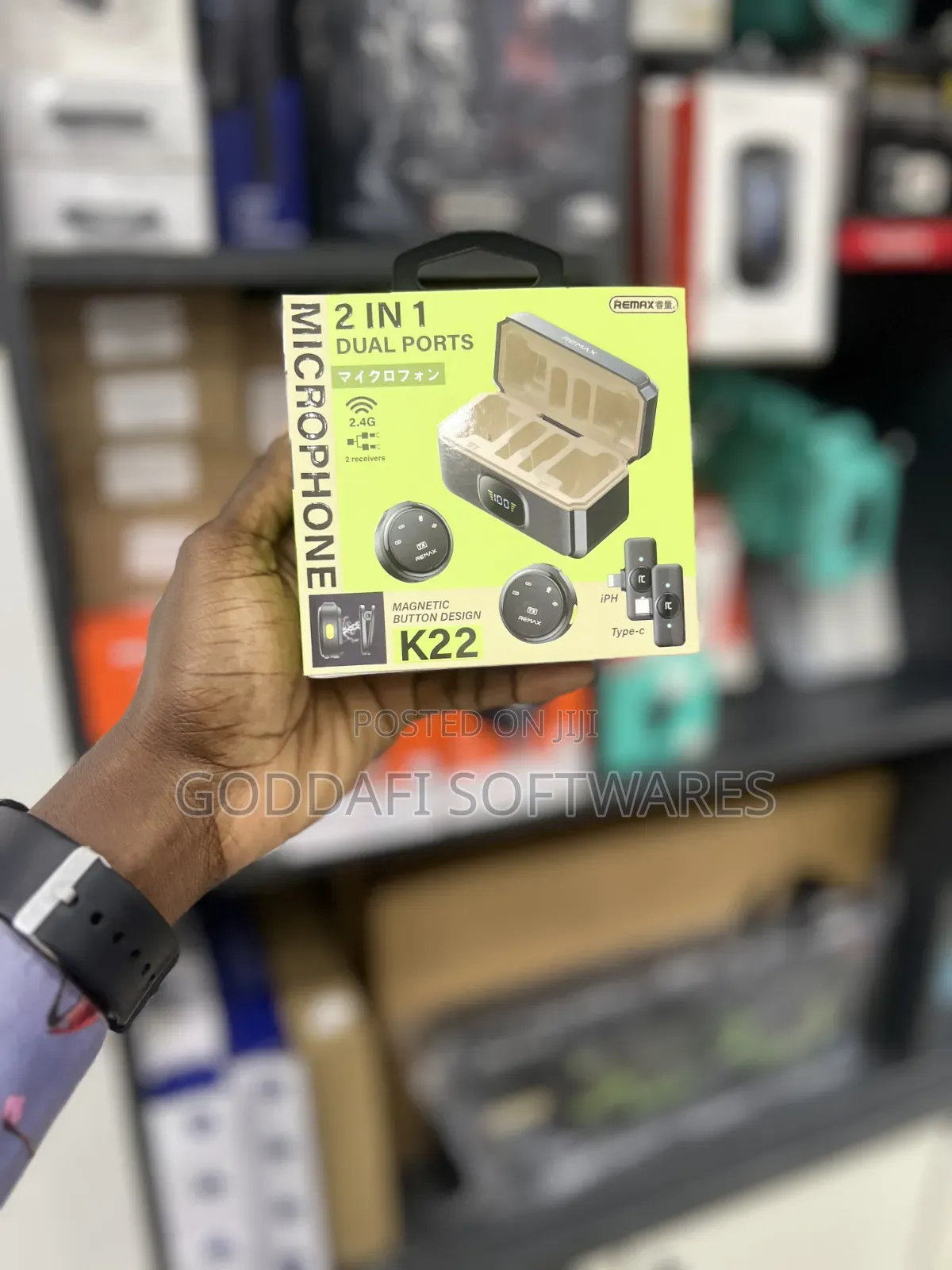 Remax 2-in-1 Dual Port Microphone