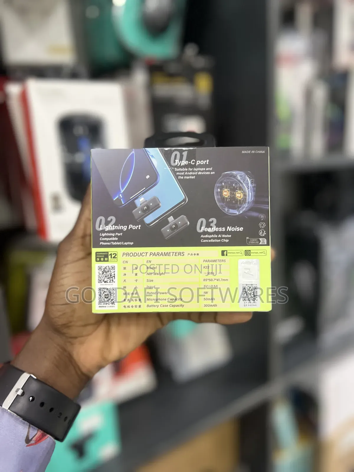 Remax 2-in-1 Dual Port Microphone