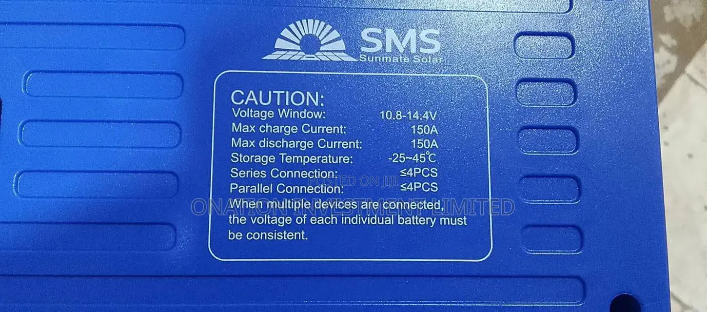 200ah 12.8v (2.56kwh) SMS Lithium Battery – Reliable Power Storage