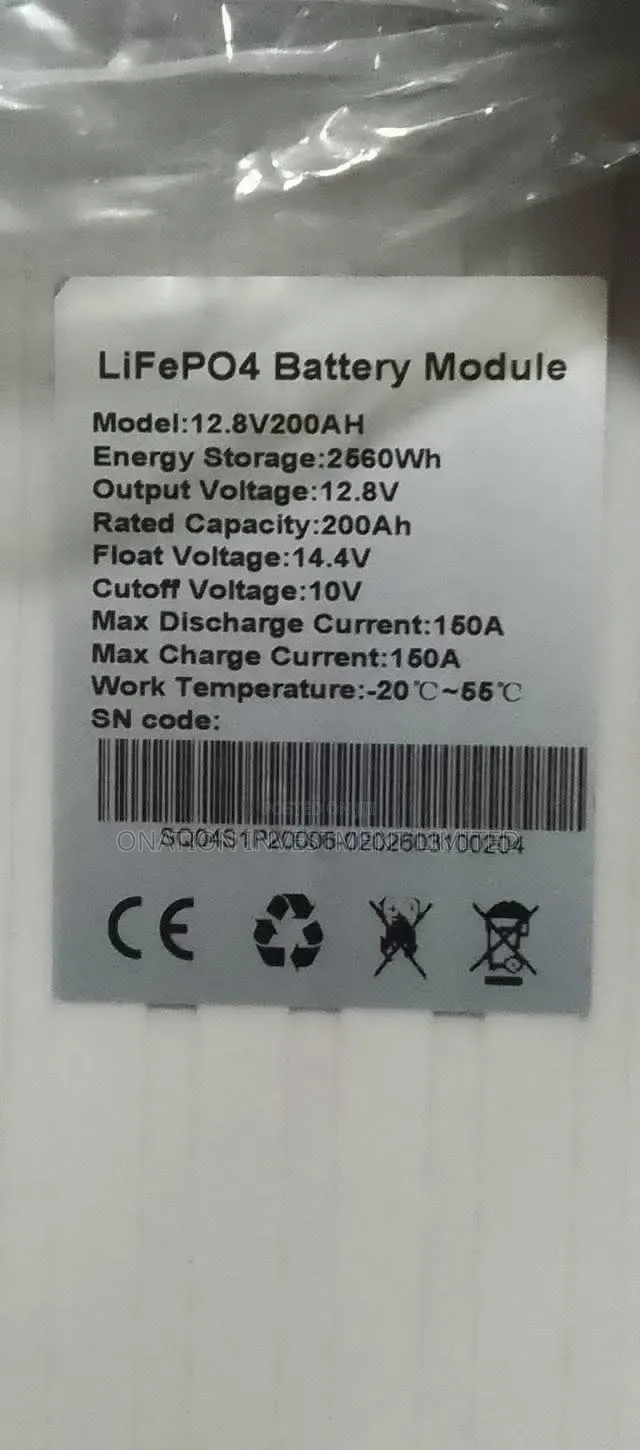 200ah 12.8v (2.56kwh) SMS Lithium Battery – Reliable Power Storage