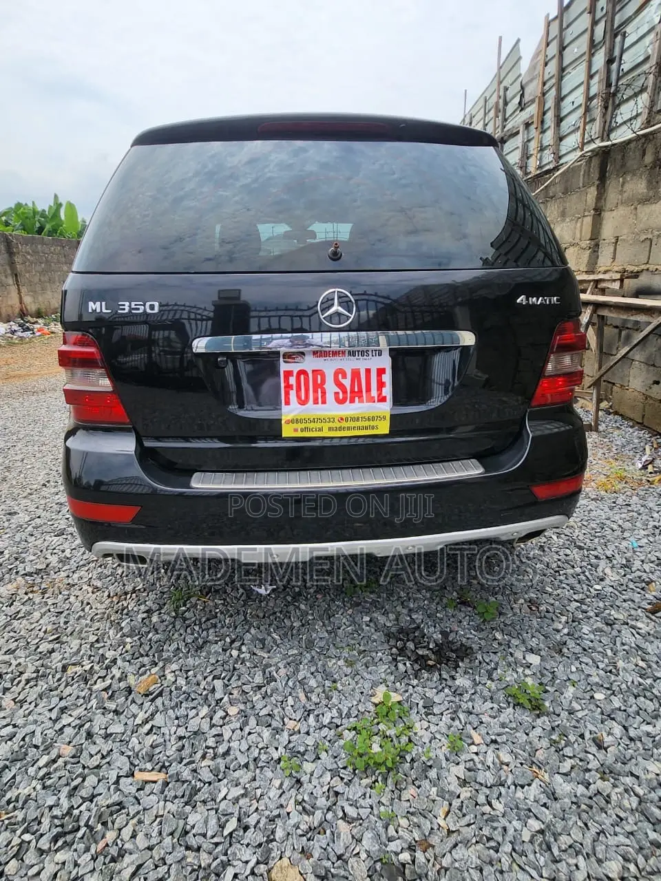 Mercedes-Benz M Class ML350 AWD 4MATIC 2009 Black