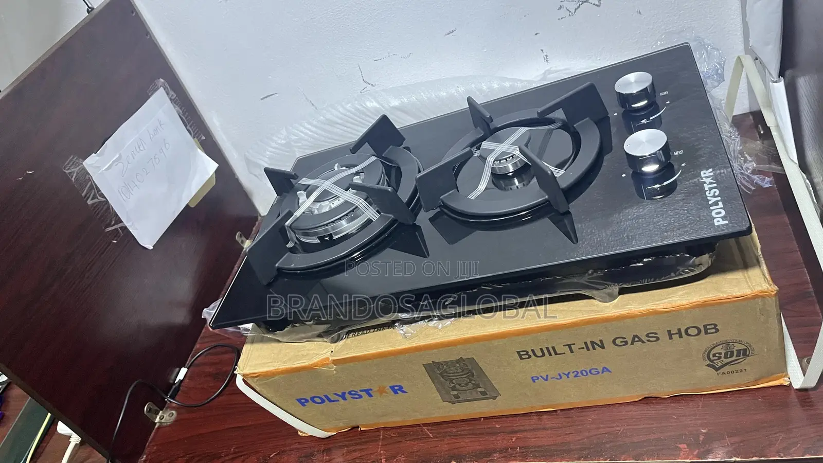 Polystar Pv-Jy20ga Built-in Gas Cooker – Easy Clean Glass Hob