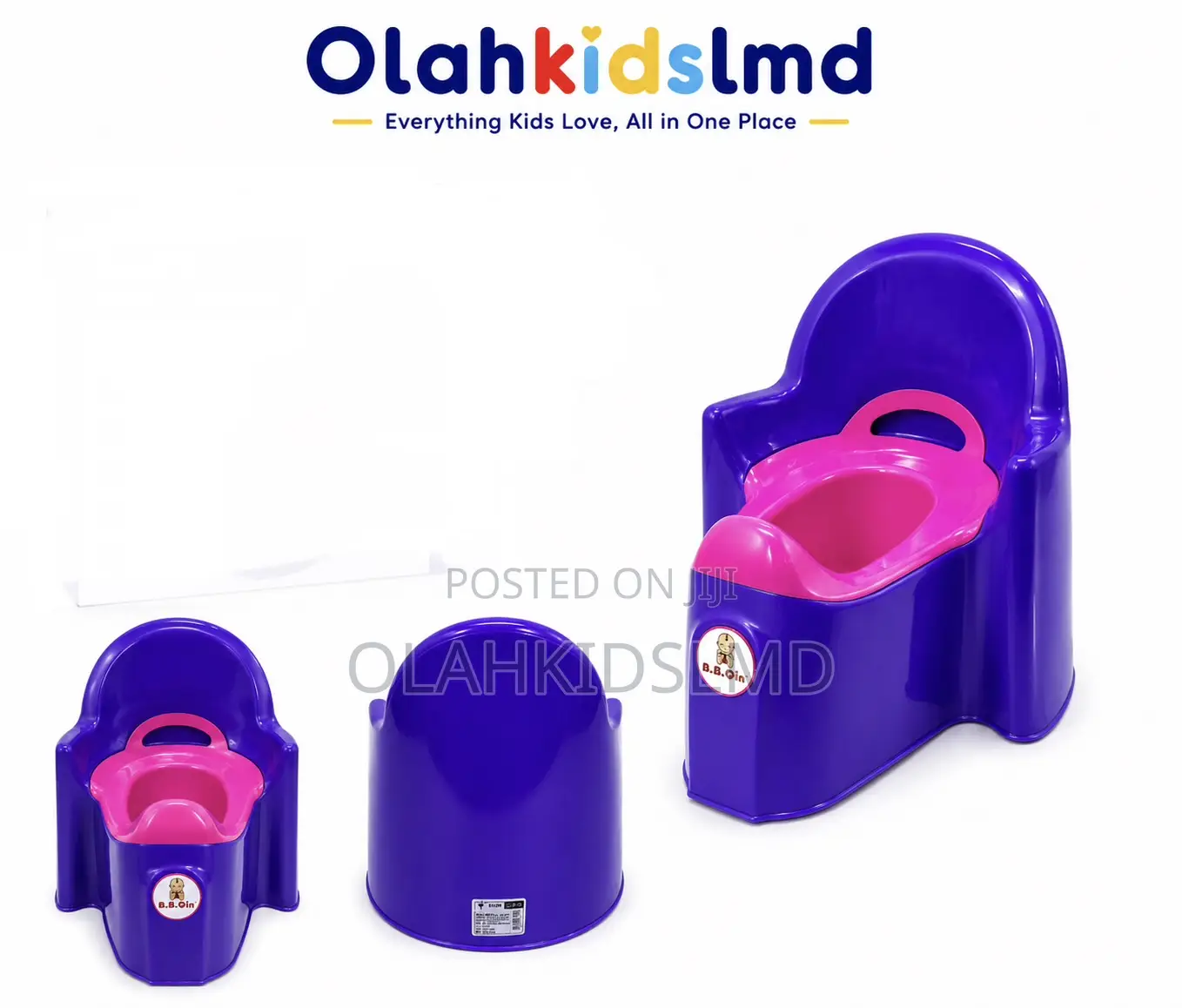 B.B.Qin Baby Potty Training Chair – Purple Pink, Toddler Toilet